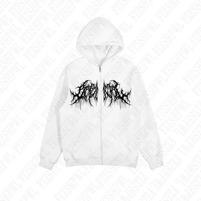 Deathly Hollows Y2K Zip-Up