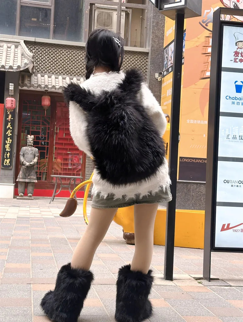 Y2K Fur Backpack