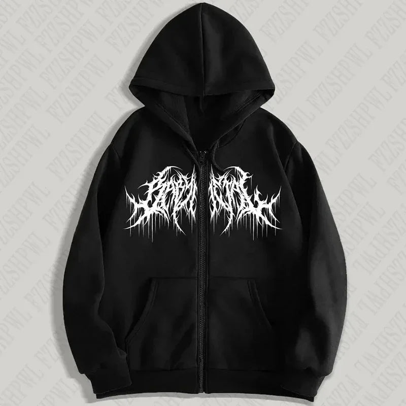 Deathly Hollows Y2K Zip-Up